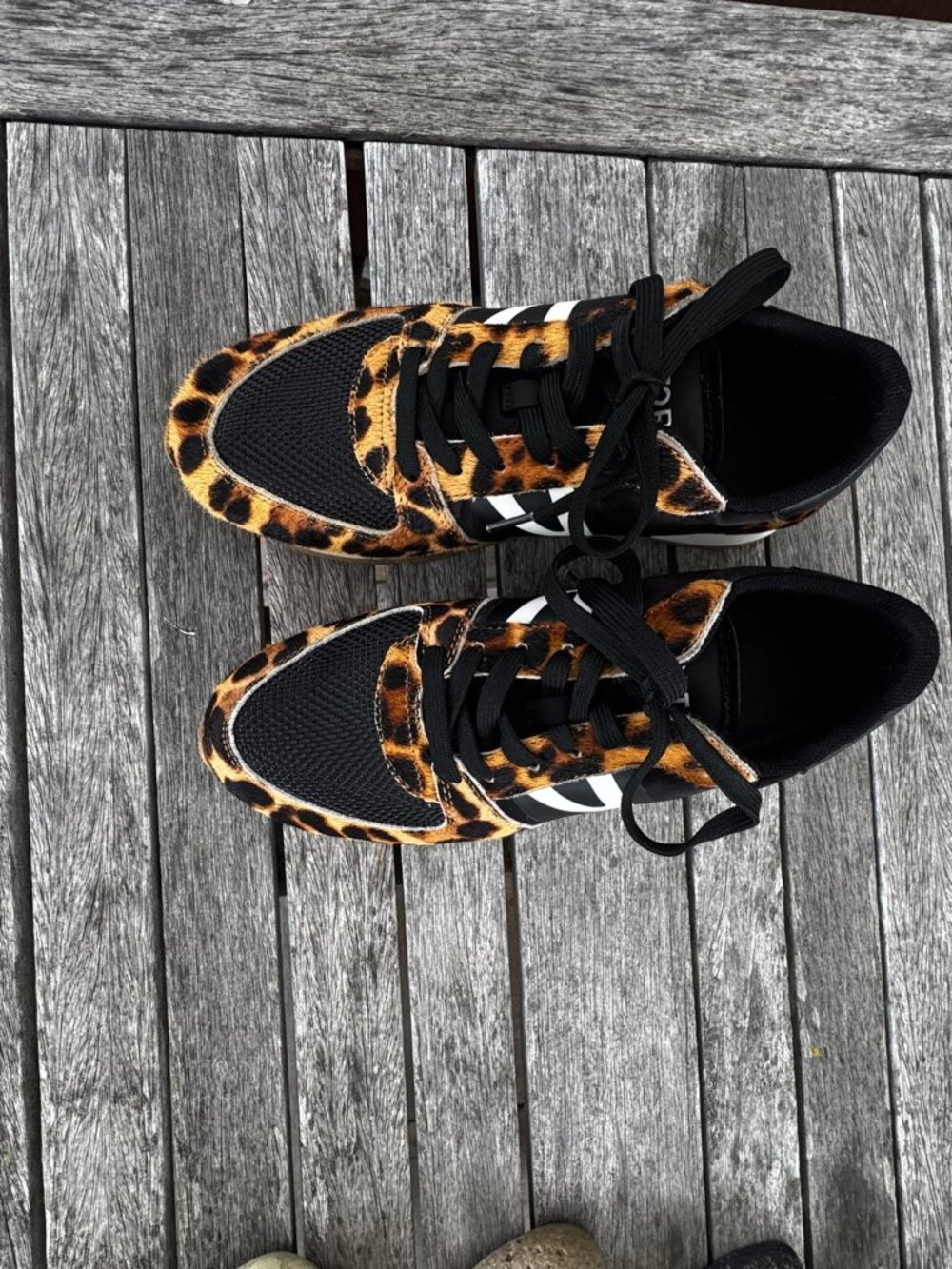 Tretorn Loyola - Calf Hair Leopard Print Sneakers